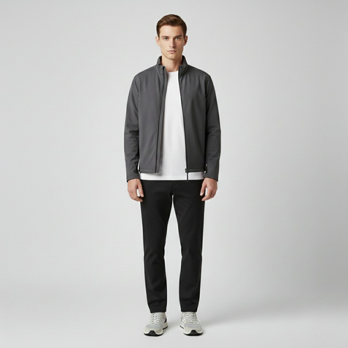 Men's Lightweight Stand-Collar Zip Jacket