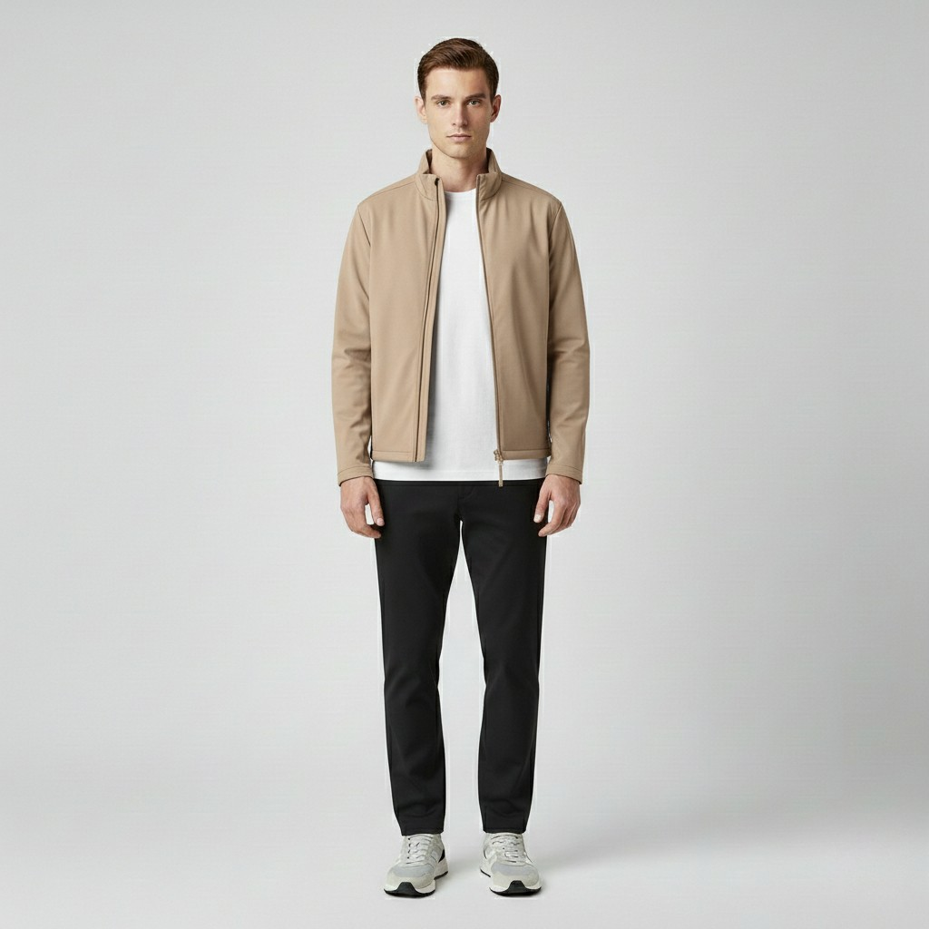 Men's Lightweight Stand-Collar Zip Jacket
