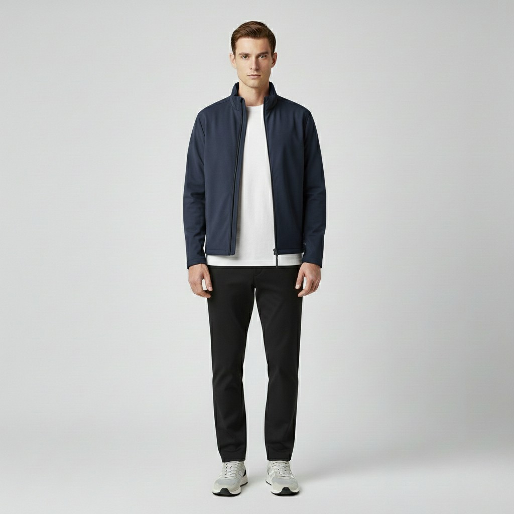Men's Lightweight Stand-Collar Zip Jacket
