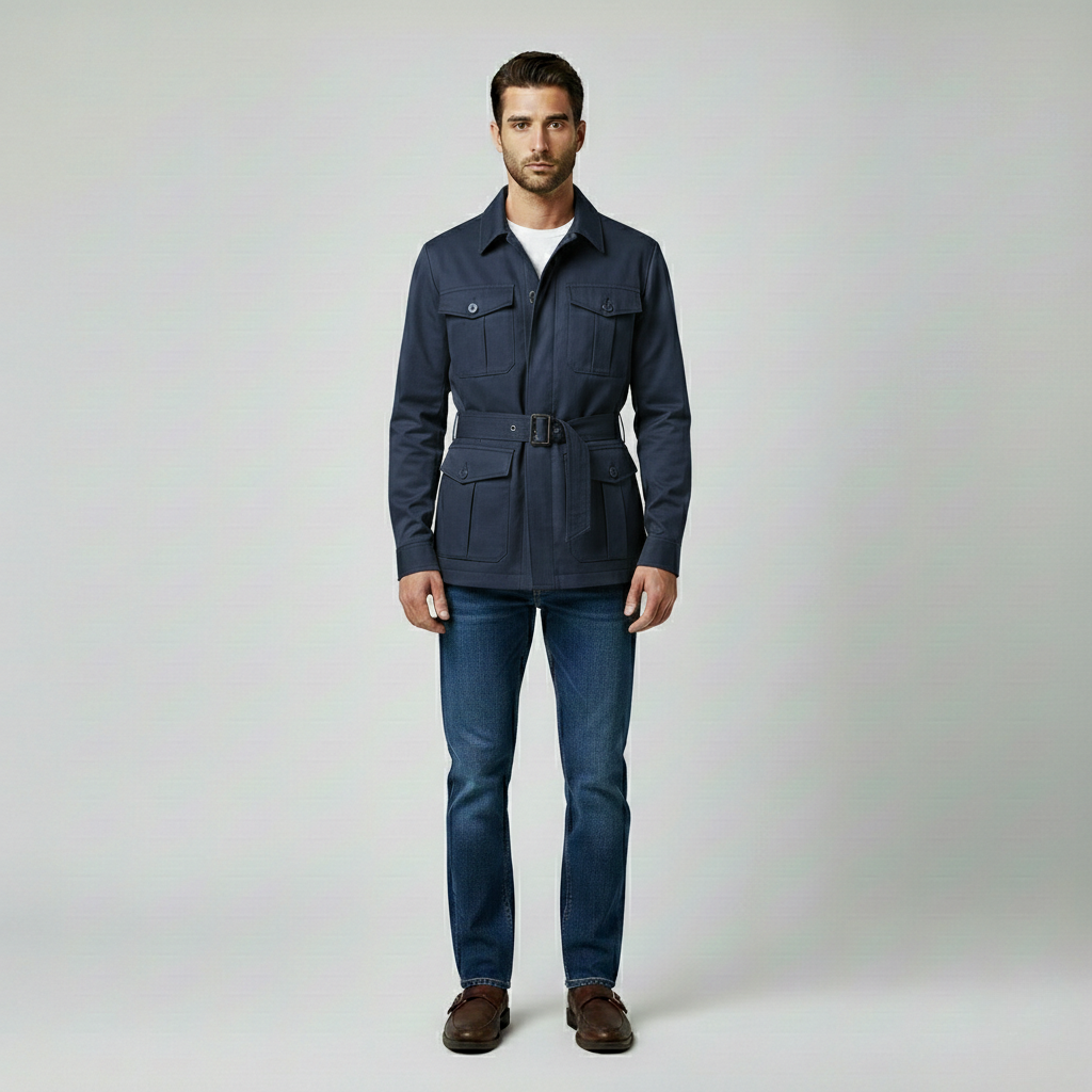 Men's Belted Safari Jacket