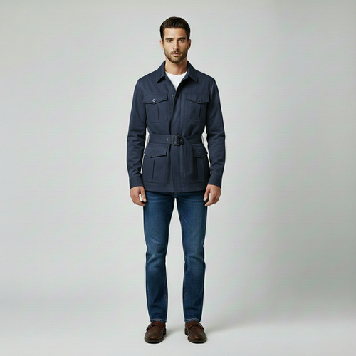 Men's Belted Safari Jacket