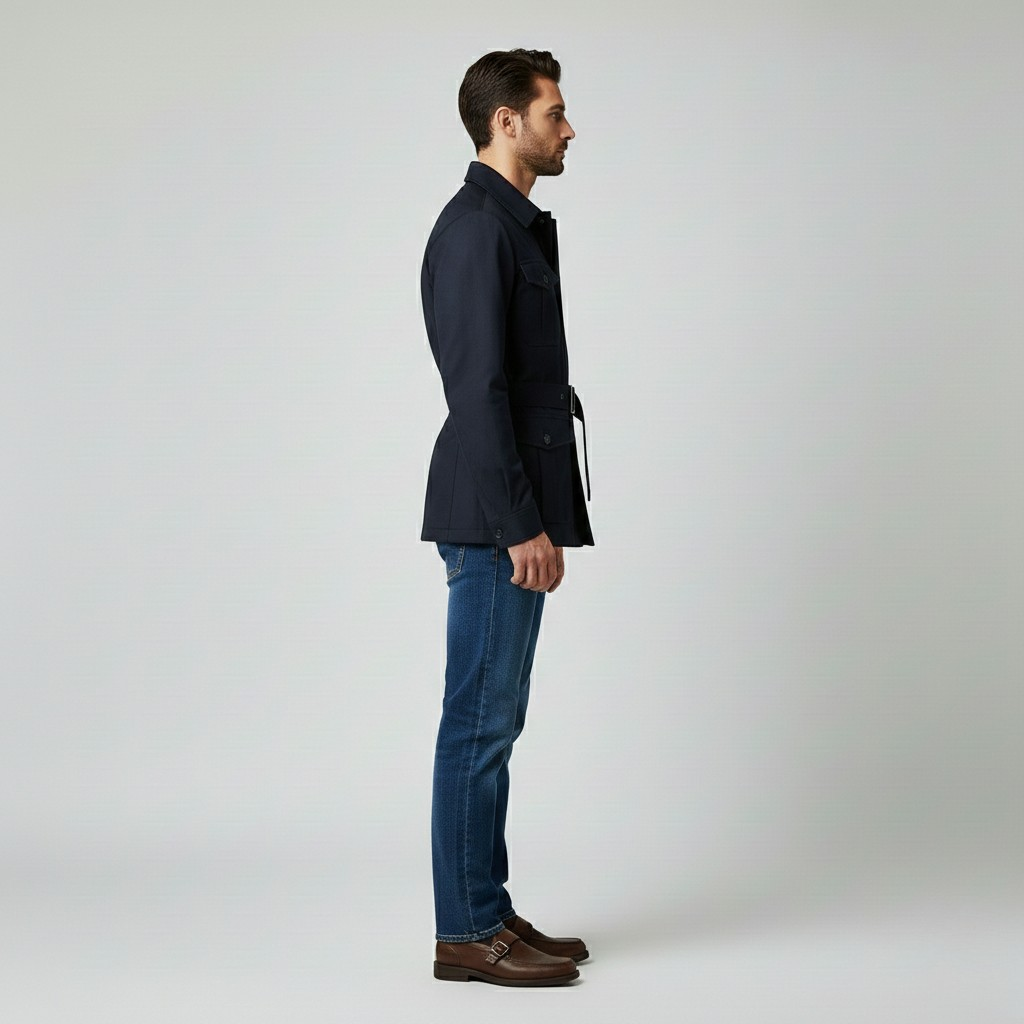 Men's Belted Safari Jacket