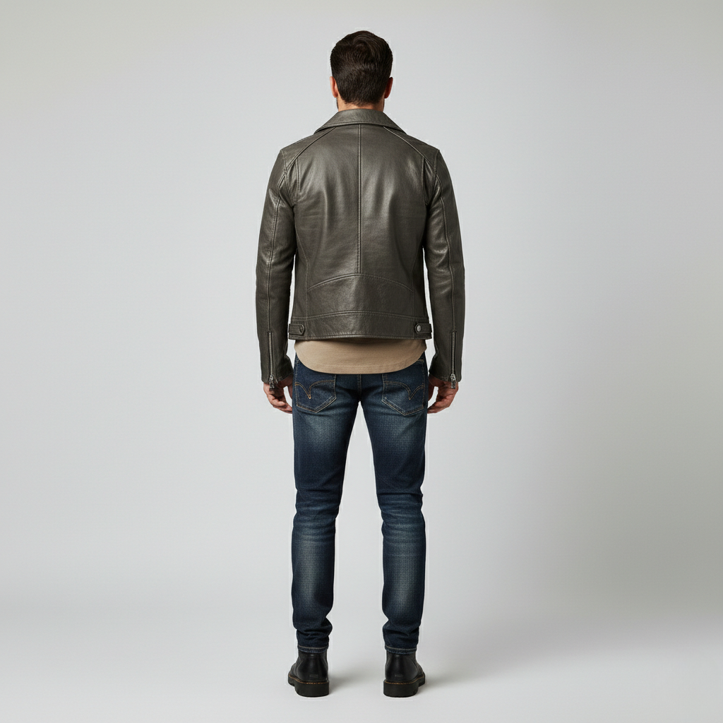 Men's Asymmetric Moto Jacket