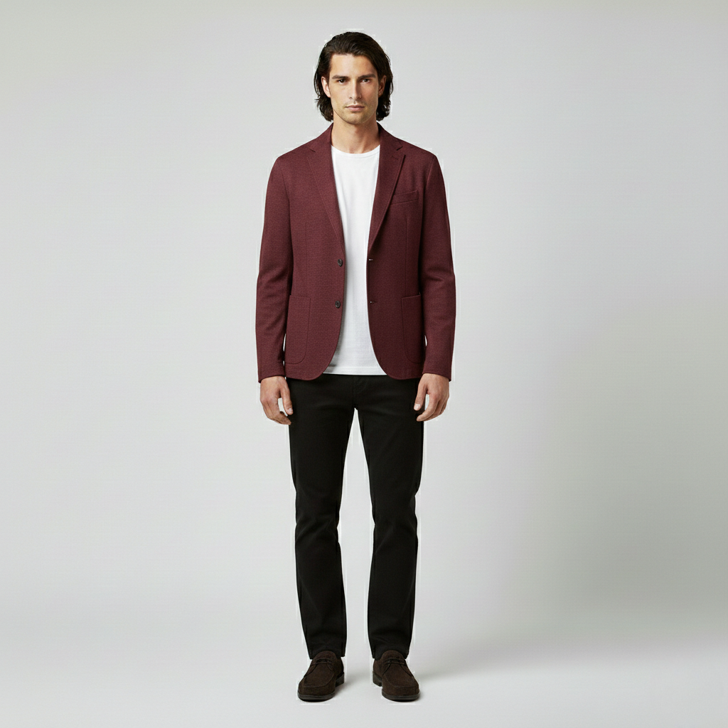Men's Tailored Knit Blazer