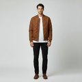 Men's Diamond-Quilted Bomber Jacket