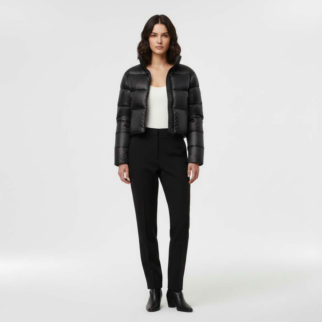 Women's Cropped Puffer Jacket