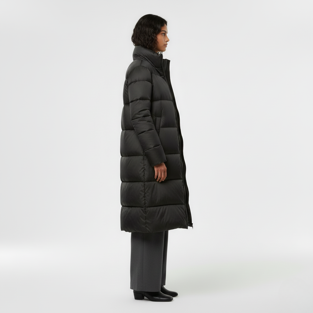 Women's Streamlined Long Puffer Coat
