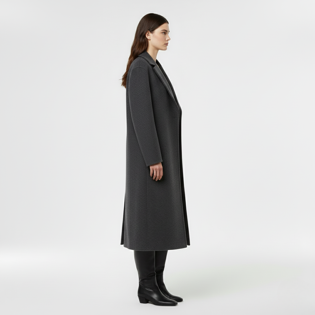 Women's Minimal Tailored Long Coat