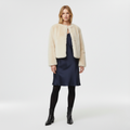 Women's Cropped Faux Fur Jacket
